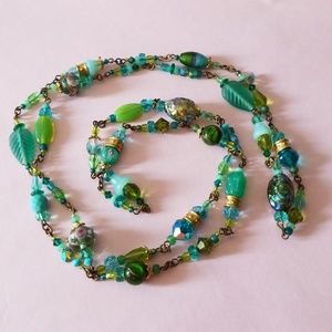 Long Flapper style beaded necklace! 1920's style